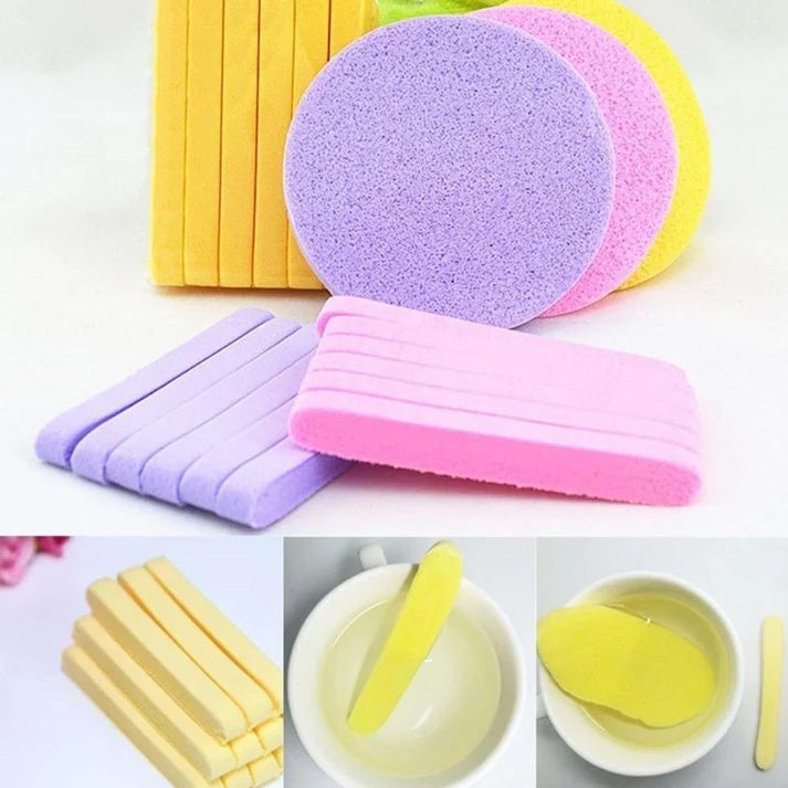 2pcs Compressed Beauty Sponge Puffs