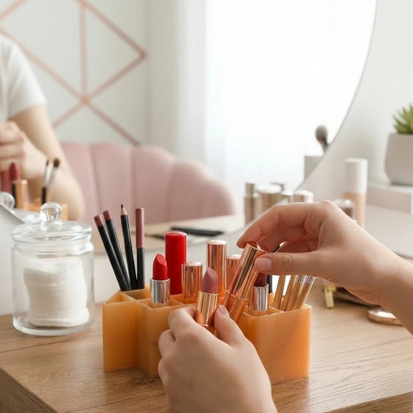 Elegant 12 Grid Cosmetic Organizer Quick & Easy