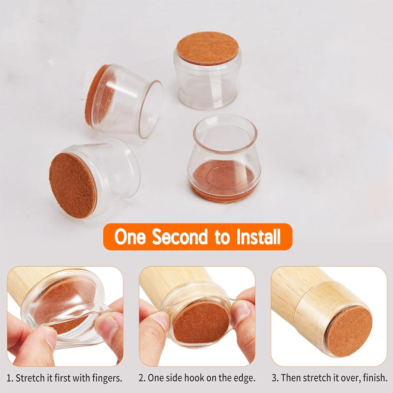 4 Pcs Anti-Slip Chair Leg Covers