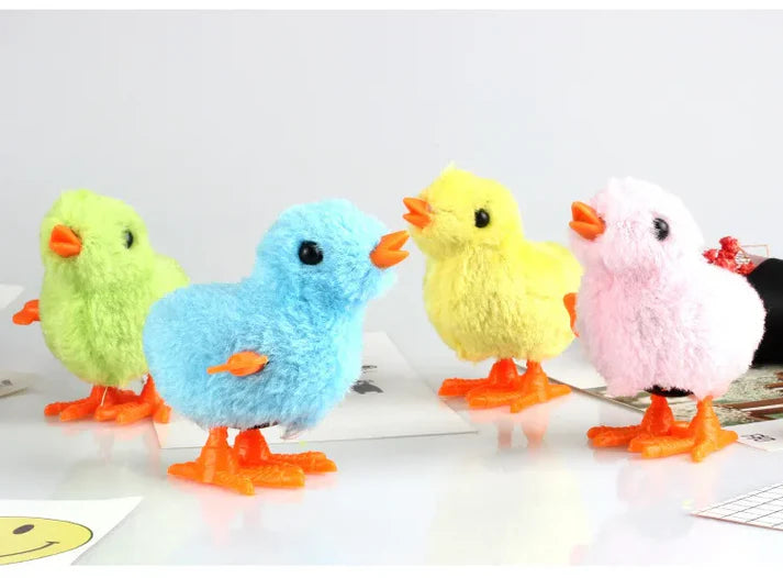Wind-up clockwork Toy plush chicken