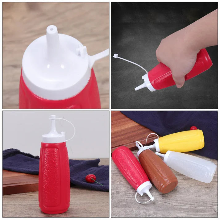 1 Pcs Plastic Ketchup Dressing Bottle