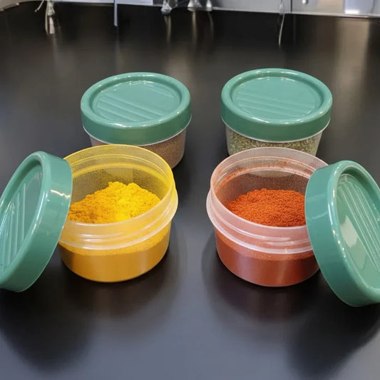 Set Of 4 For Spices Airtight 200ml Twist Lid Jars
