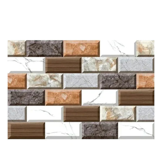24Pcs Brick Design Tile Sticker, Home and Wall Decor