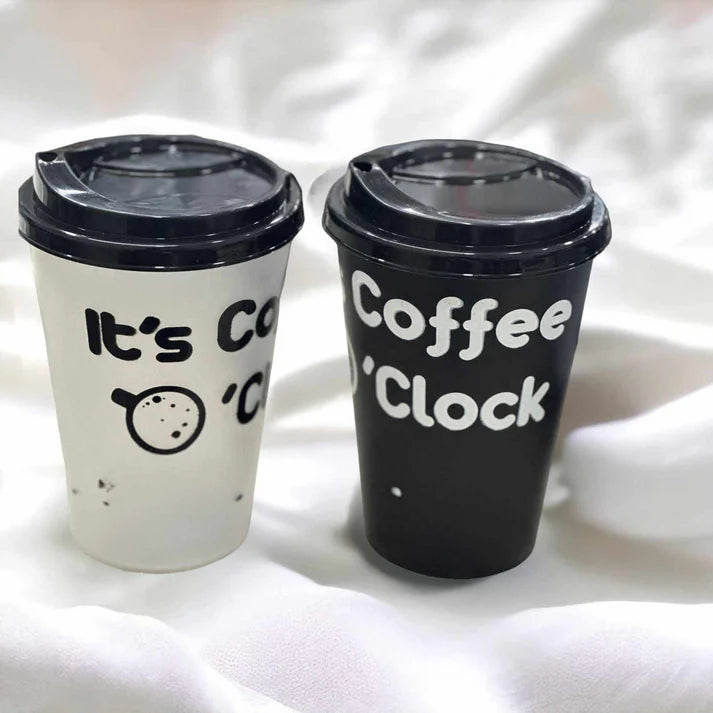 1 Pcs 500ML Printed Plastic Coffee Mug