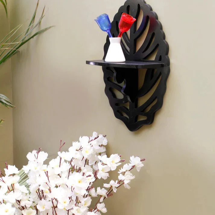 4Pcs Oval Leaf Shelf
