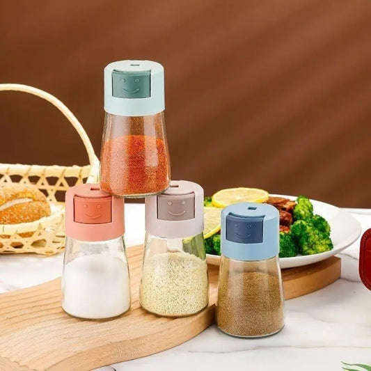 4Pcs Premium Oil & Spice Jars Countertop Set, Kitchen
