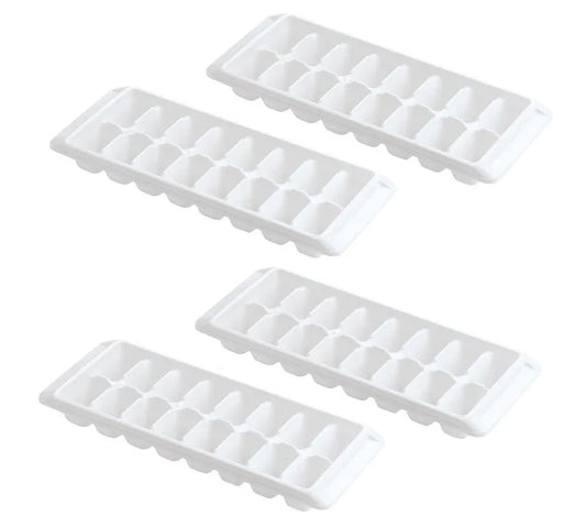 2 Piece White Ice Tray Set (16 Cubes Each)