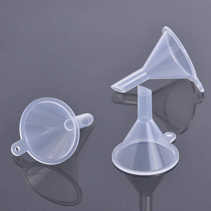 3 Piece Clear Mini Funnels For Easy Pouring