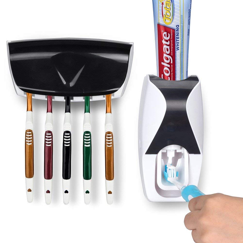 Hands Free Toothpaste Black Dispenser