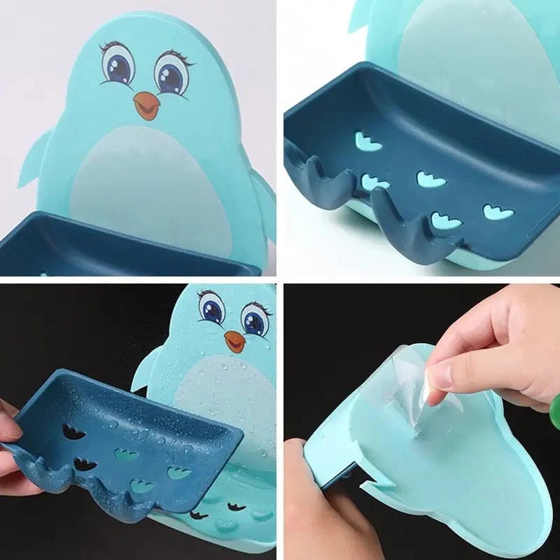Icy Waddle Penguin Soap Tray