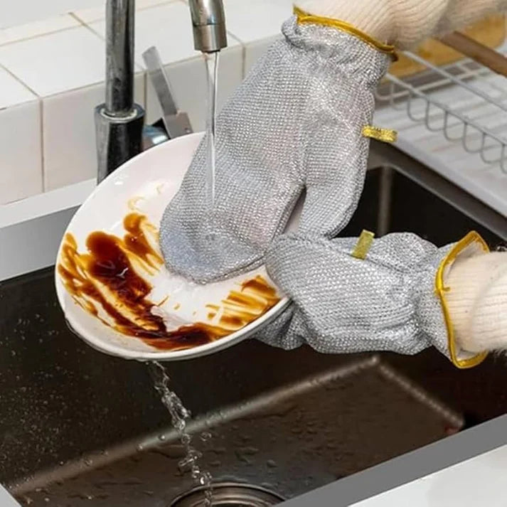 1 Pc Heavy-Duty Dish Scrubbing Glove