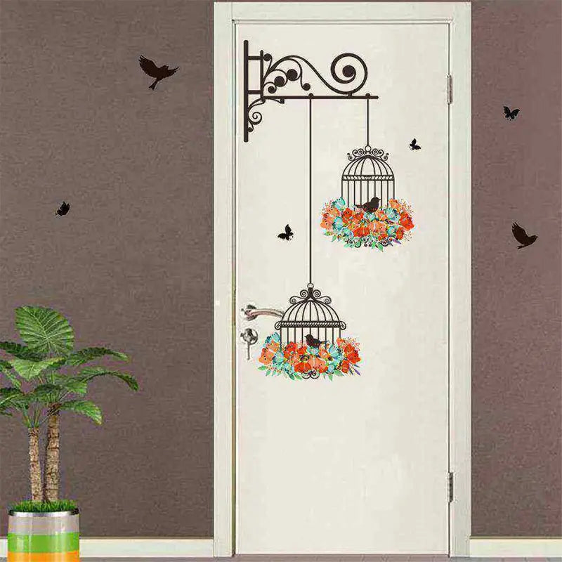 Bird Cage Sticker