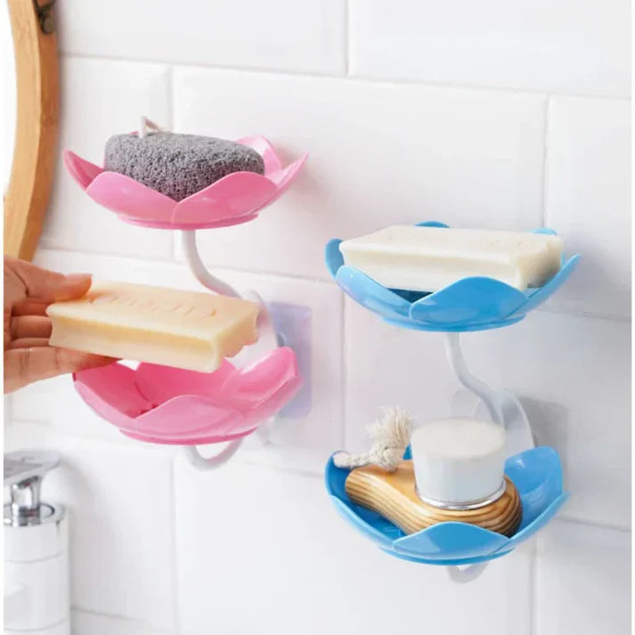 Double-Layer Lotus Soap Tray