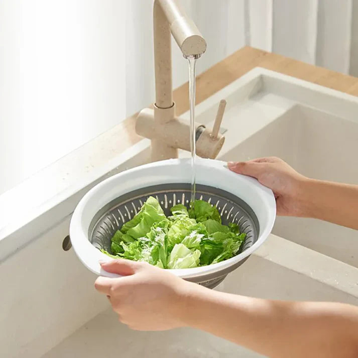 QuickFold Silicone Sink Drain Basket