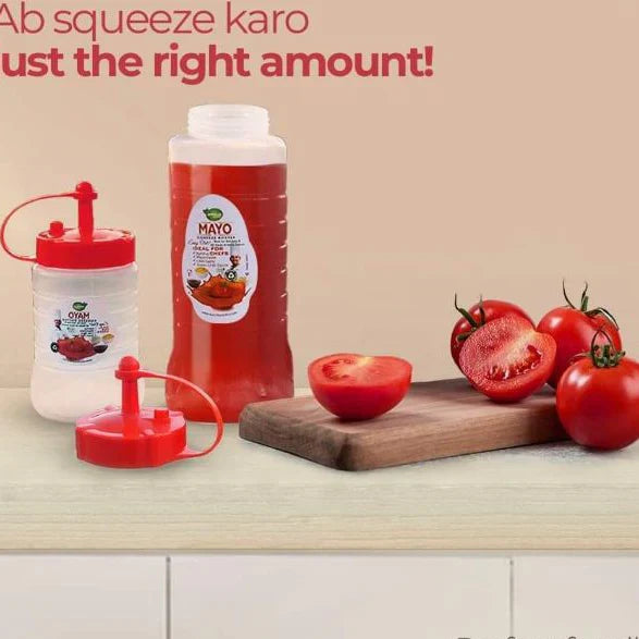 Refillable Plastic Sauce Dispenser For BBQ & Salad