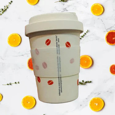 Bamboo Travel Coffee Cup With Tight Silicone Seal