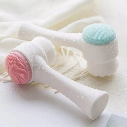 1 Pcs Double-Sided Facial Scrubber