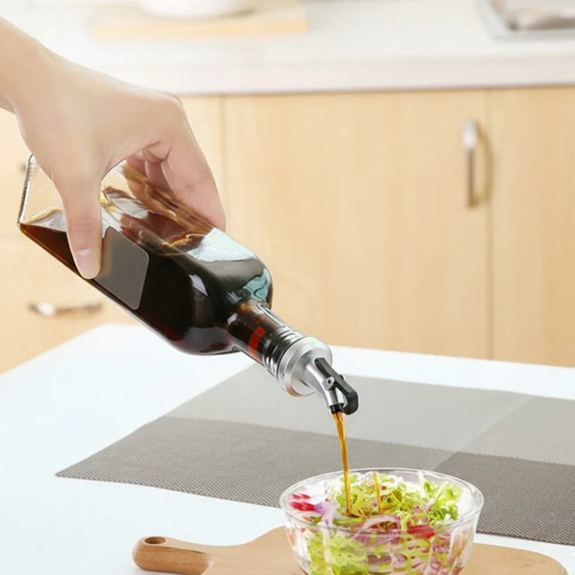 4Pcs Oil & Spice Set (White), Kitchen Accessories