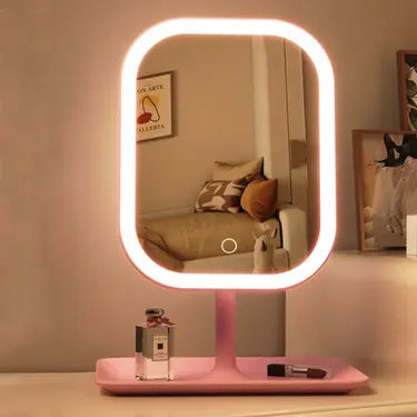 Touch Control Lighted Mirror With USB Charging Port