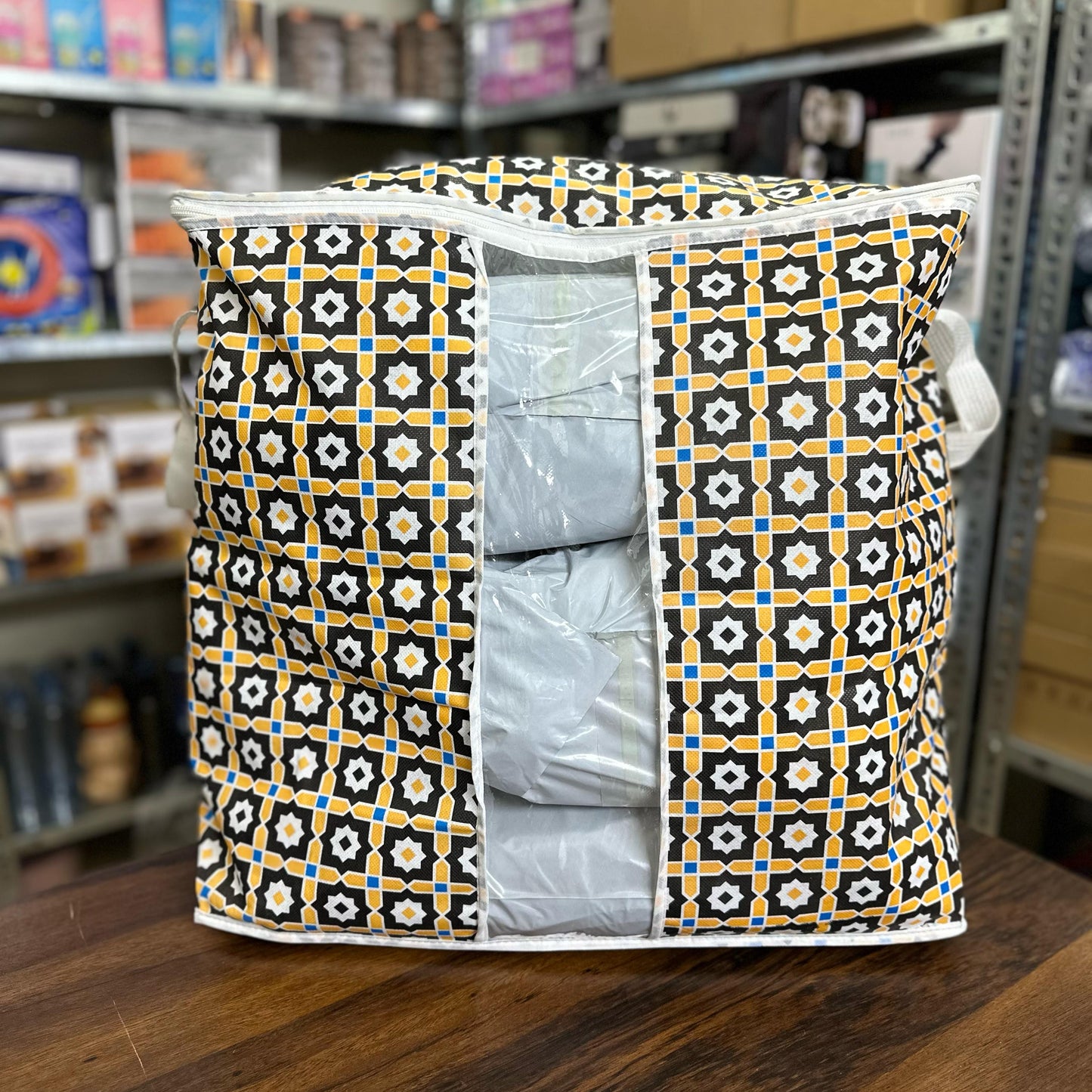 Ajrak Printed Storage Bag
