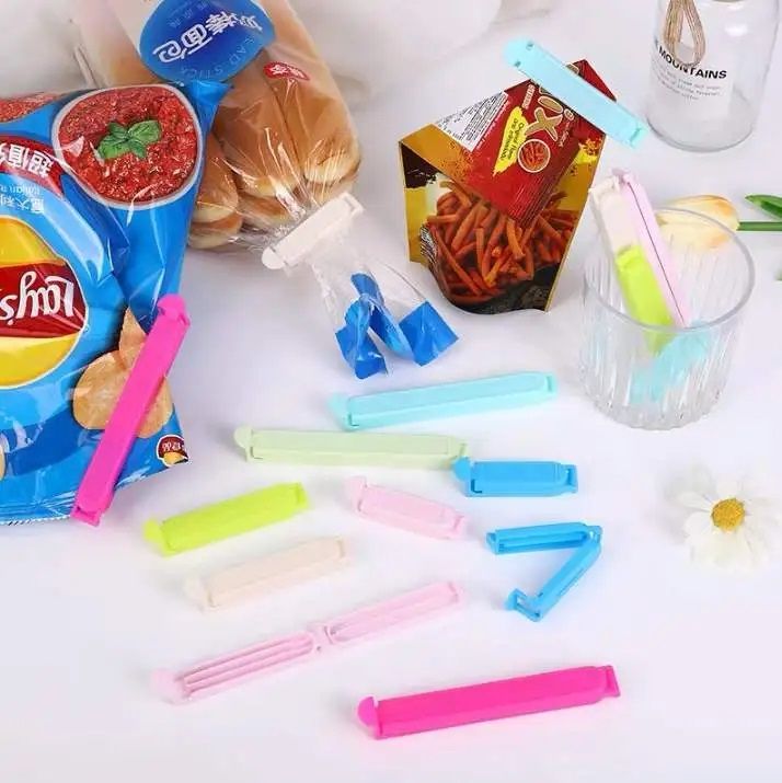 12Pcs Clip Set For Sealing Snack Bags