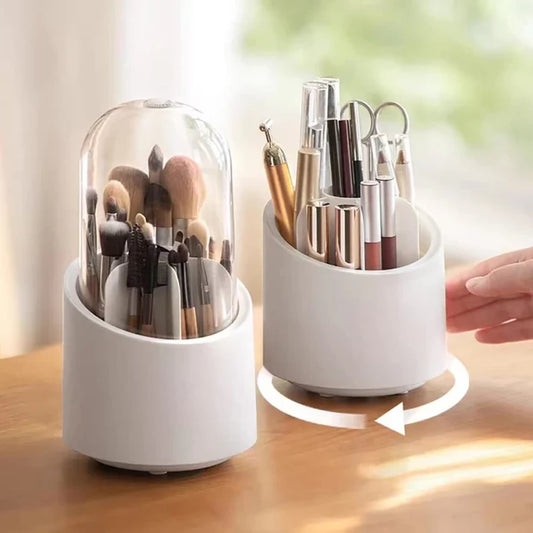 360Rotate Makeup Brush Storage Capsule Shape Box