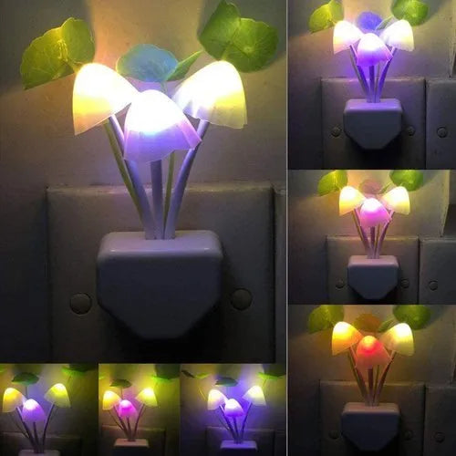 1 Pcs Colorful LED Mushroom Lamp