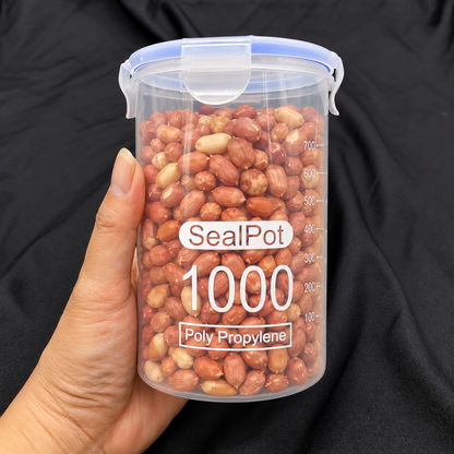 2 Piece 1000ml Airtight Food Storage Container Set