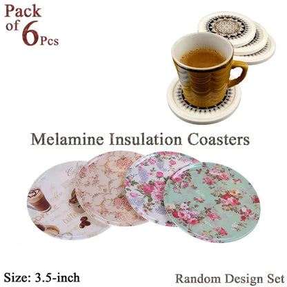 6Pcs Melamine Cup Coaster