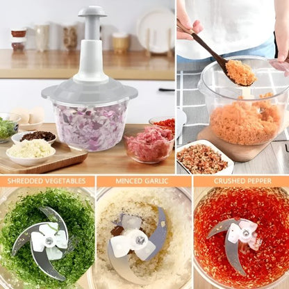 1.5L Hand Push Chopper, Kitchen Accessories 