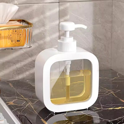 1. Modern Transparent Soap Dispenser – Reusable Pump Bottle