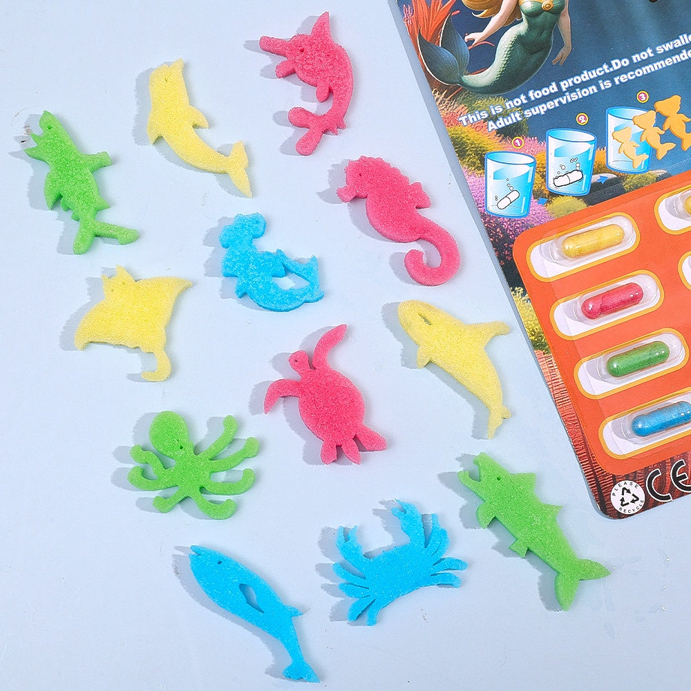 12Pcs Water Growing Animals For Kids Play & Learning, Babies and Toys