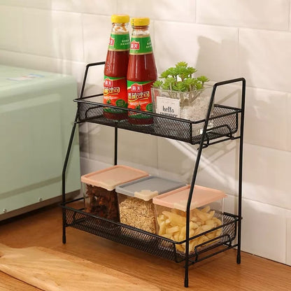 2 Layer Steel Shelf Organizer