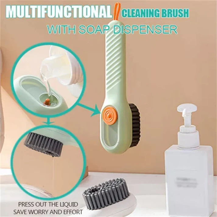 Soap-Dispensing Scrub Brush Set (2 Pack)