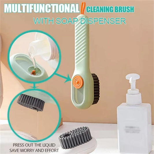 Soap-Dispensing Scrub Brush Set (2 Pack)