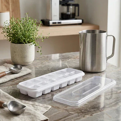Easy Release Ice Cube Mold With Lid (16 Mold)