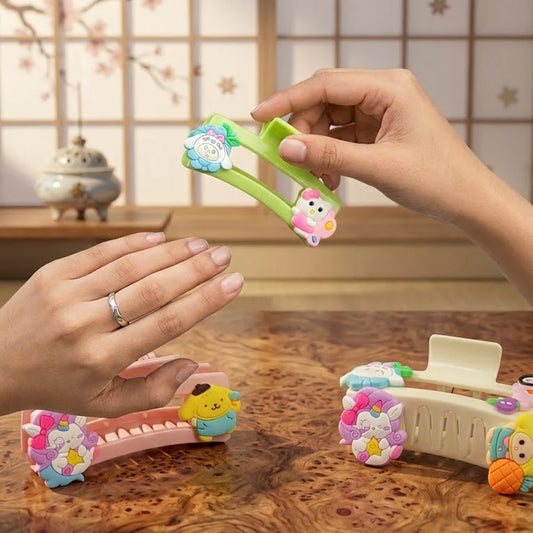 1Pcs Cute Figure Hair Clip Sweet & Fashionable, Health and Beauty 