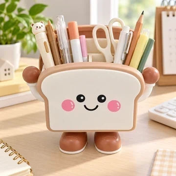 Bread Shaped Desk Organizer Creative Pen & Pencil Holder