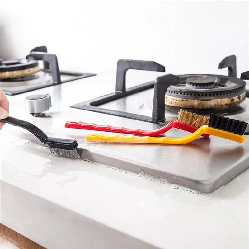 3-Piece Gas Stove Cleaner Brushes, Kitchen Accessories 