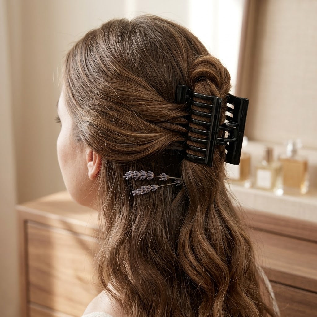 3Pcs Black Strong Hold Hair Clips Comfortable For All Hair Types