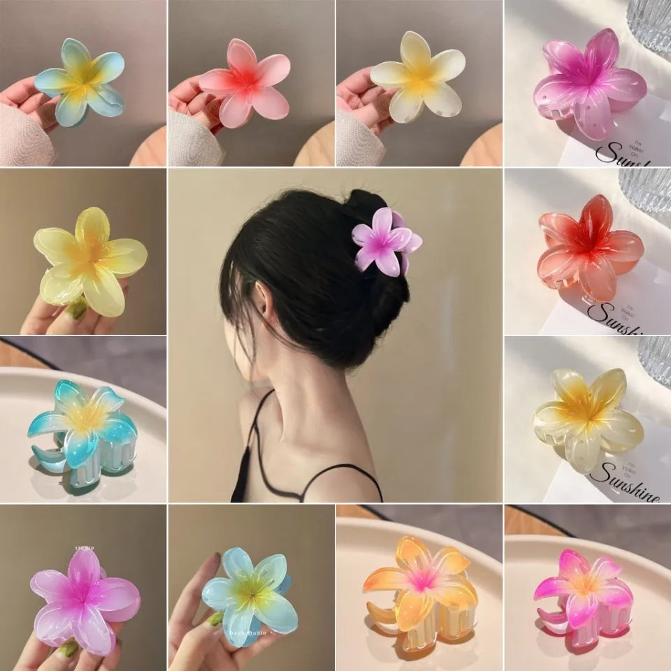 3Pcs Flower Hair Clips Cute Girls Hair Accessories, Health and Beauty 