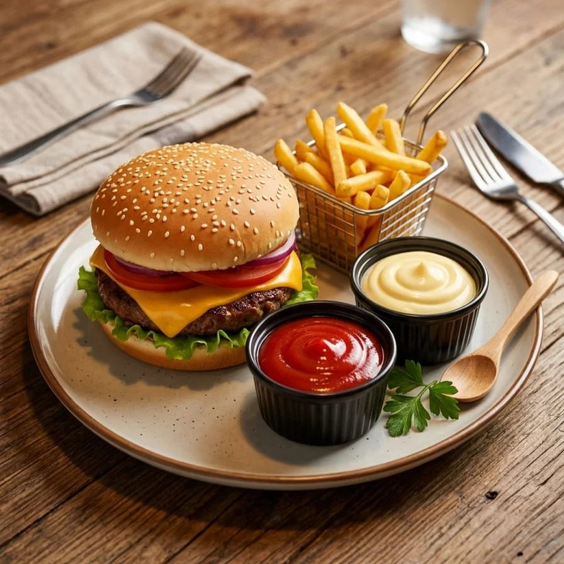 3PCS Premium Serving Bowl Set (Sauces & Ketchup)
