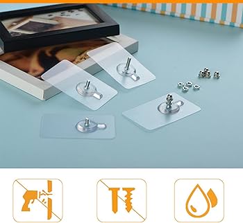 3Pcs Screw Hooks, Home and Living 