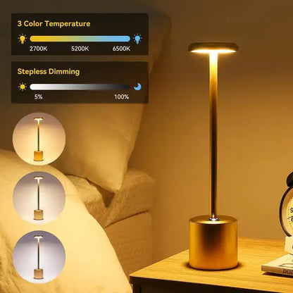 3 Colors LED Desk Lamp, Home and Living 