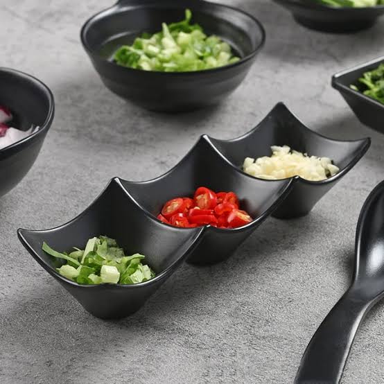 Triple Bowl Dipping Set
