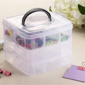 3 Layer 18 Grid Organizer, Jewerly Organizer 