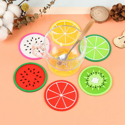 3 Piece Fruit Shape Silicone Beverage Pads