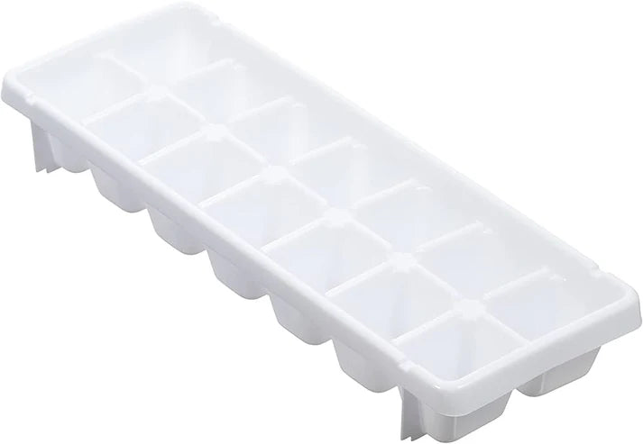 2 Piece White Ice Tray Set (16 Cubes Each)