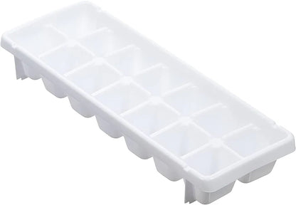 2 Piece White Ice Tray Set (16 Cubes Each)