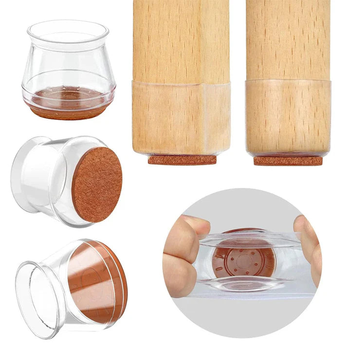 4 Pcs Anti-Slip Chair Leg Covers